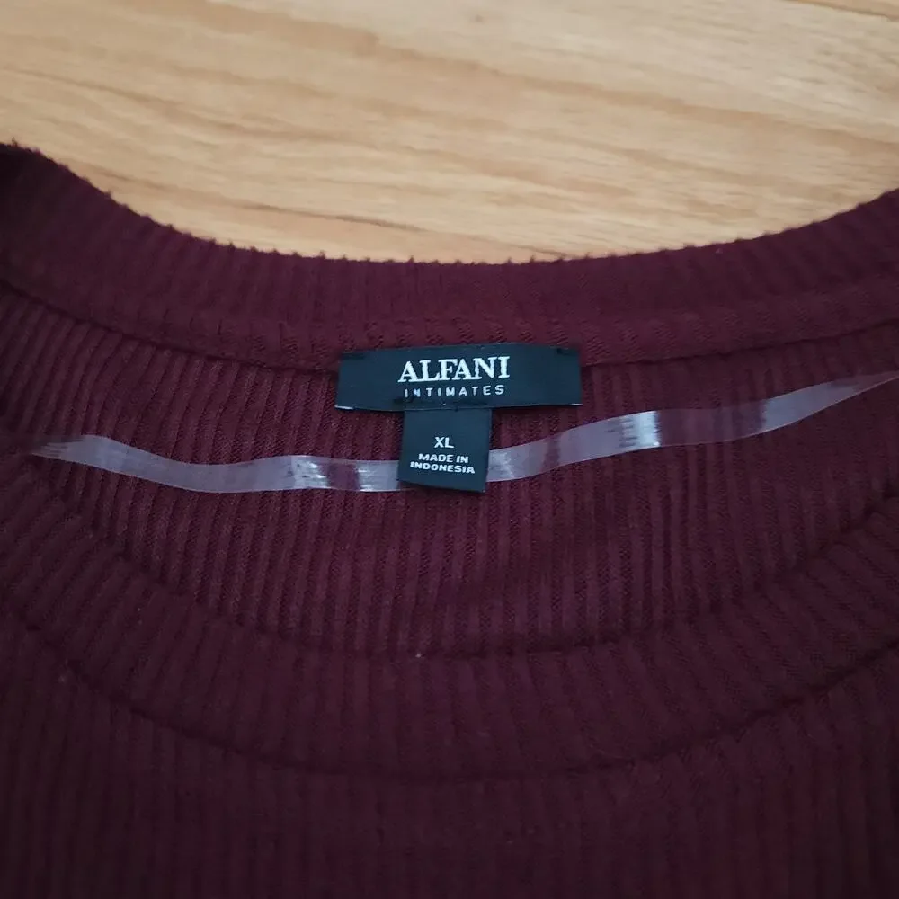 NWT Alfani Intimates XL Burgundy Scoop Neck‎ Cotton Top